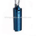 Hommes argent or bleu noir collier pendentifs bijoux en gros